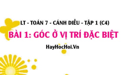 Các góc ở vị trí đặc biệt: Góc kề, góc bù, góc kề bù và góc đối đỉnh? Toán 7 bài 1 cd1c4